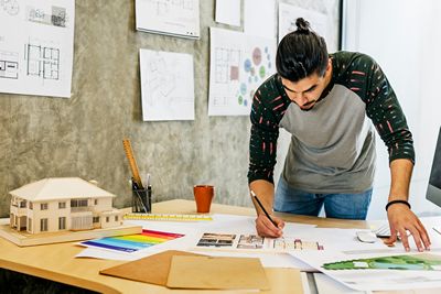 Chantier de un architecte d'intérieur