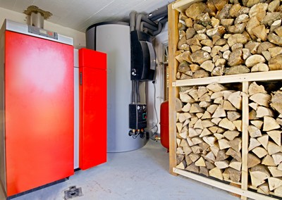 Chantier de la chaudière à bois