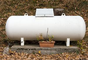 Chantier de une citerne de gaz