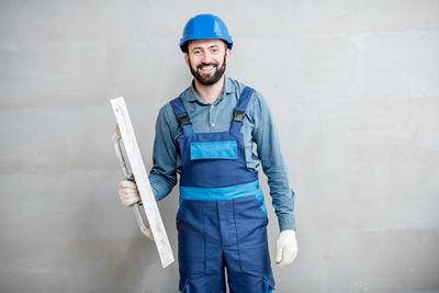 Chantier de crépir une façade