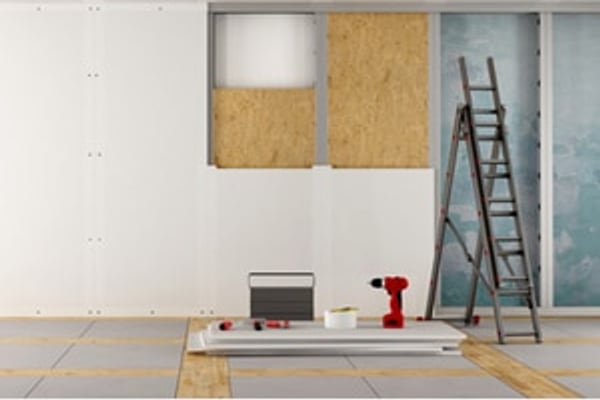Chantier de isolation et rénovation intérieure