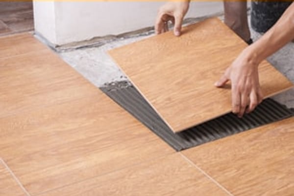 Chantier de carrelage