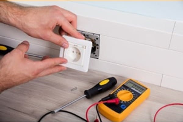 Chantier de électricité et sécurité