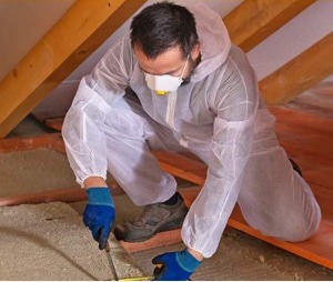 Chantier de isolation des combles