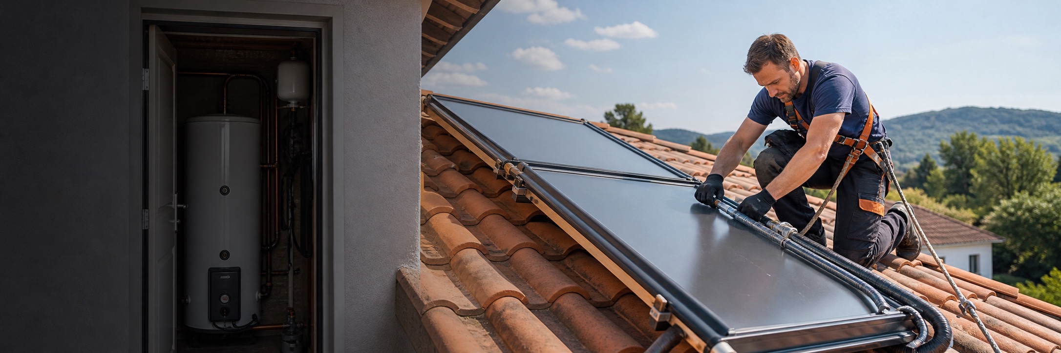 Obtenez des devis pour l'installation d'un chauffe eau à énergie solaire Professionnel en intervention pour chauffe-eau solaire